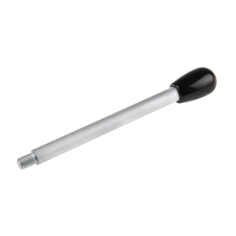 Elesa Lever Arm Black Phenolic Handle, Steel Shaft M8 Thread x 11 mm Length 137 mm 4005