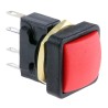 ITW Switches 49-59 Series Panel Mount Momentary Push Button Switch, SPDT, Red Actuator, Red and Green LED, IP67, 16 49-59222