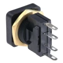 ITW Switches 49-59 Series Panel Mount Momentary Push Button Switch, SPDT, Red Actuator, Red and Green LED, IP67, 16 49-59222