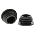 RS PRO Galvanised Plastic Round Tube Plug Type 1 Strut Profile 286-3718