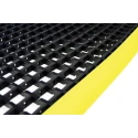 COBA Europe Individual Polyvinyl Chloride Anti-Fatigue Mat 1m x 1.5m x 12mm, Yellow Black WD010702