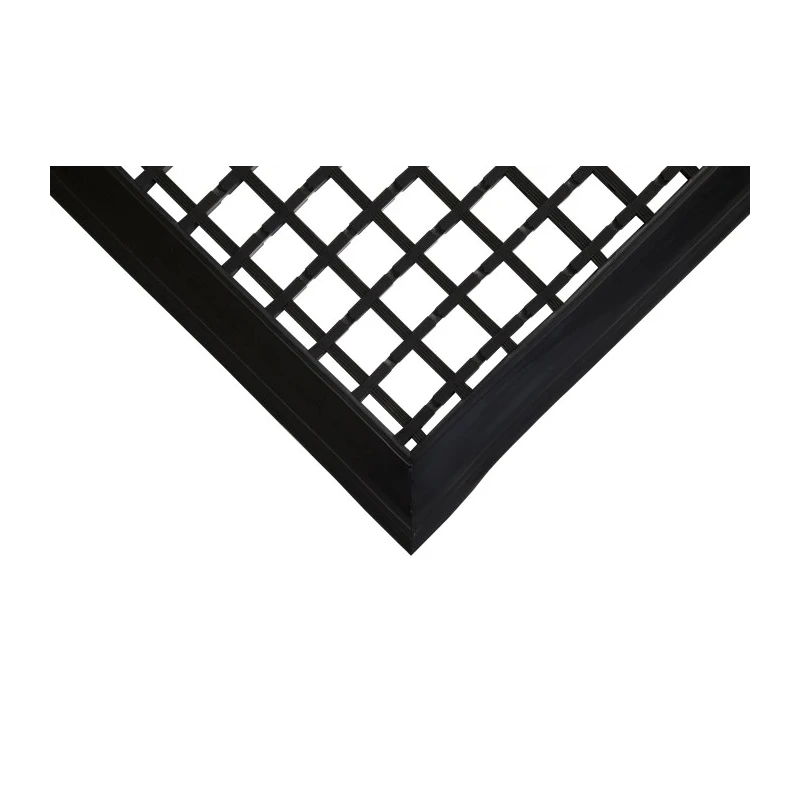 COBA Europe Entramat Entrance Mat Cross Ribbed Indoor & Outdoor Use Black 600mm x 1.2m x 12mm ES010101