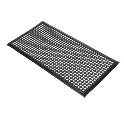 COBA Europe Entramat Entrance Mat Cross Ribbed Indoor & Outdoor Use Black 1m x 1.5m 12mm ES010102