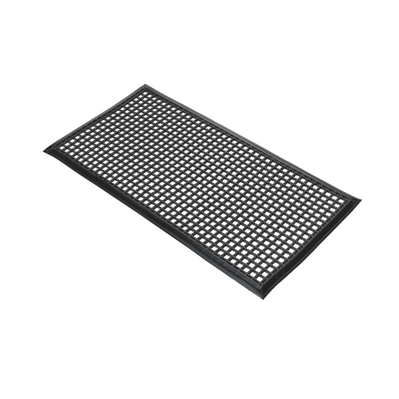 COBA Europe Entramat Entrance Mat Cross Ribbed Indoor & Outdoor Use Black 1m x 1.5m 12mm ES010102