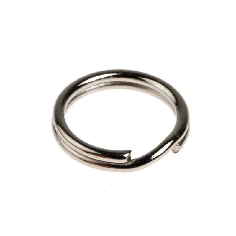 RS PRO Carbon Spring Steel Nickel Plated Split Ring 9.5mm Diameter Pack of 20 866-490