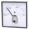 HOBUT Analogue Panel Ammeter 100 A AC Moving Iron, 72 mm x 72 mm PD72MIS5A2/2-001 0/500/1000A