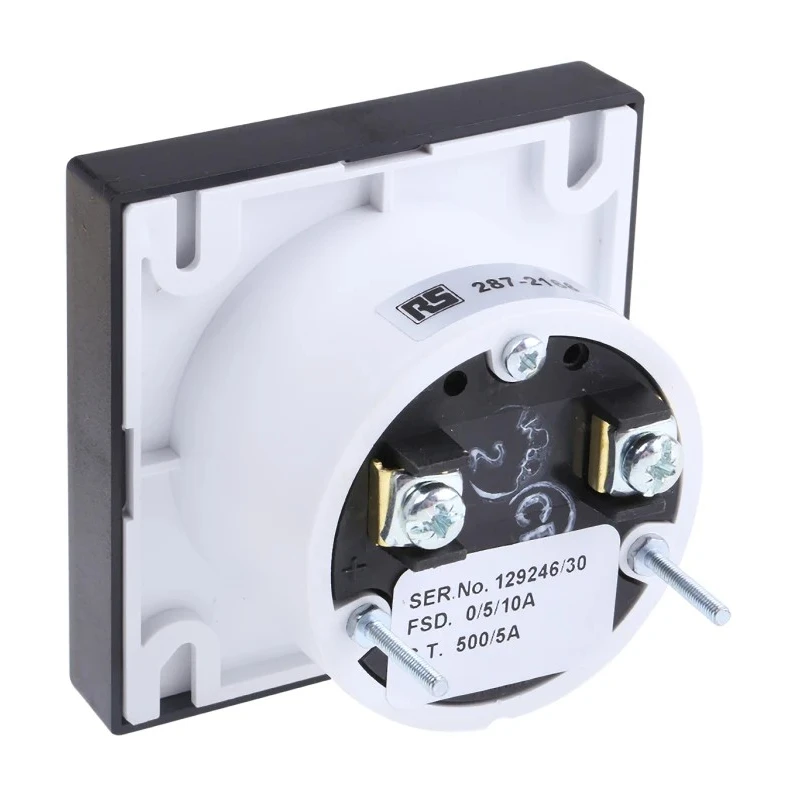 HOBUT Analogue Panel Ammeter 100 A AC Moving Iron, 72 mm x 72 mm PD72MIS5A2/2-001 0/500/1000A