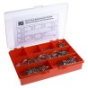 RS PRO Split Ring Kit Carbon Spring Steel Nickel Plated, 154 Pieces, UK Origin 866-608