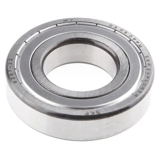 SKF Single Row Deep Groove Ball Bearing, Shielded, 35 mm ID, 72 mm OD, 17 mm Width, 10000 RPM Limit, 6207-2Z