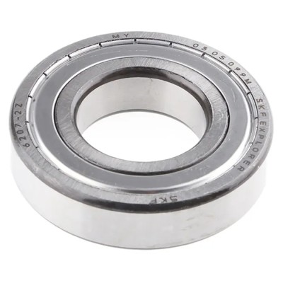SKF Single Row Deep Groove Ball Bearing, Shielded, 35 mm ID, 72 mm OD, 17 mm Width, 10000 RPM Limit, 6207-2Z