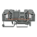 WAGO 282 Series Feed Through Terminal Block Grey, 6mm² Cable CSA, 1-Level, Cage Clamp Termination 282-901