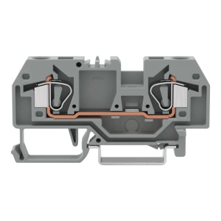 WAGO 282 Series Feed Through Terminal Block Grey, 6mm² Cable CSA, 1-Level, Cage Clamp Termination 282-901