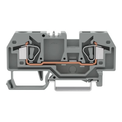WAGO 282 Series Feed Through Terminal Block Grey, 6mm² Cable CSA, 1-Level, Cage Clamp Termination 282-901