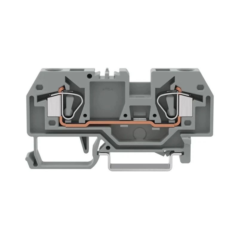 WAGO 282 Series Feed Through Terminal Block Grey, 6mm² Cable CSA, 1-Level, Cage Clamp Termination 282-901