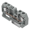WAGO 282 Series Feed Through Terminal Block Grey, 6mm² Cable CSA, 1-Level, Cage Clamp Termination 282-901