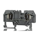 WAGO 282 Series Feed Through Terminal Block Grey, 6mm² Cable CSA, 1-Level, Cage Clamp Termination 282-901