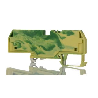 WAGO Earth Terminal Block Green Yellow 6mm² 1-Level Cage Clamp 80V 41A 282-687