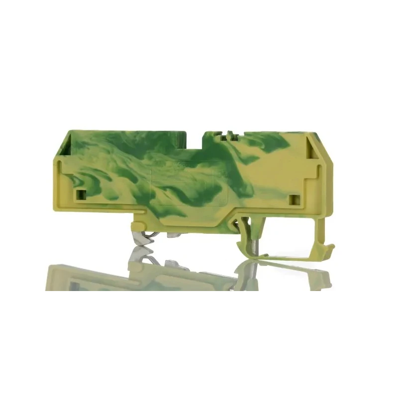 WAGO Earth Terminal Block Green Yellow 6mm² 1-Level Cage Clamp 80V 41A 282-687