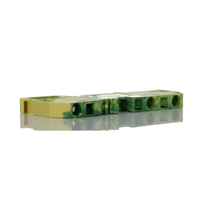 WAGO Earth Terminal Block Green Yellow 6mm² 1-Level Cage Clamp 80V 41A 282-687