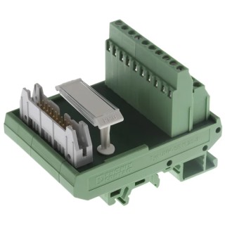 Phoenix Contact 20-Contact Male Interface Module, Flat Ribbon Cable Connector, DIN Rail Mount, 1A, 50-60V AC, Model 2281047