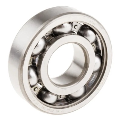 SKF Single Row Deep Groove Ball Bearing 25 mm ID, 62 mm OD, 17 mm Race Width, Sheet Metal Cage 6305