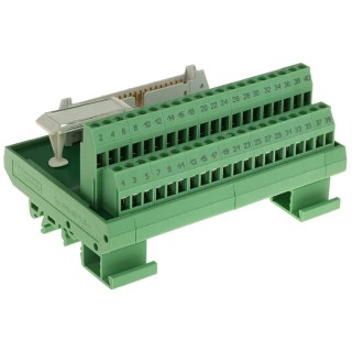 Phoenix Contact 40-Contact Male Interface Module Flat Ribbon Cable Connector DIN Rail Mount 1A 2281076