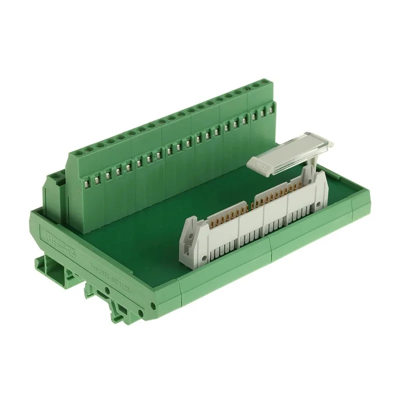 Phoenix Contact 40-Contact Male Interface Module Flat Ribbon Cable Connector DIN Rail Mount 1A 2281076