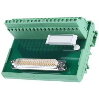 Phoenix Contact FLKM-D37 SUB/S Series 37-Contact Male Interface Module D-Sub Connector DIN Rail Mount 2.5A 25-60V AC 2281115
