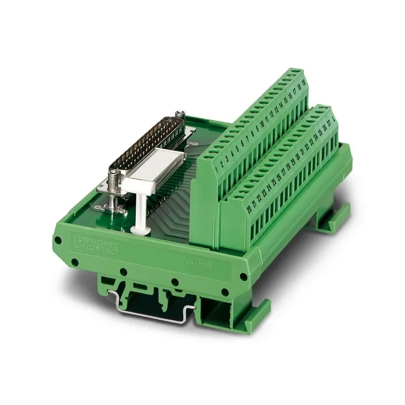 Phoenix Contact FLKM-D37 SUB/S Series 37-Contact Male Interface Module D-Sub Connector DIN Rail Mount 2.5A 25-60V AC 2281115