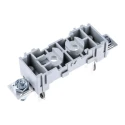 Mersen 160A Rail Mount Fuse Holder, 1P Pole, Plastic Case, Silver Plated Electrolytic Copper Contacts F215170 / BB001EP