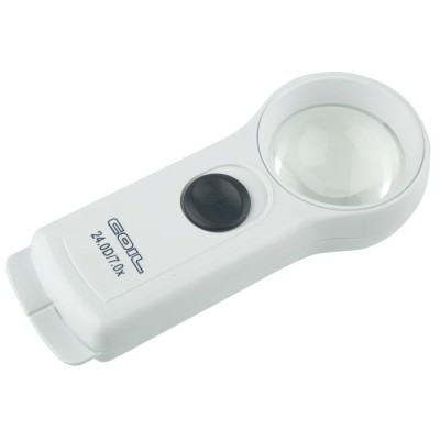 Coil Illuminated Magnifier with 7x Magnification, 45 mm Lens Diameter, AA Battery Operated 5147/05