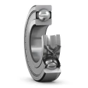 SKF Single Row Deep Groove Ball Bearing, Shielded, 50 mm ID, 90 mm OD, 20 mm Race Width, Steel Ball and Race, Sheet 6210-2Z