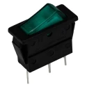 Arcolectric (Bulgin) Ltd Illuminated SPST On-Off Rocker Switch Panel 16A 230V Green Actuator C5503ALNAK