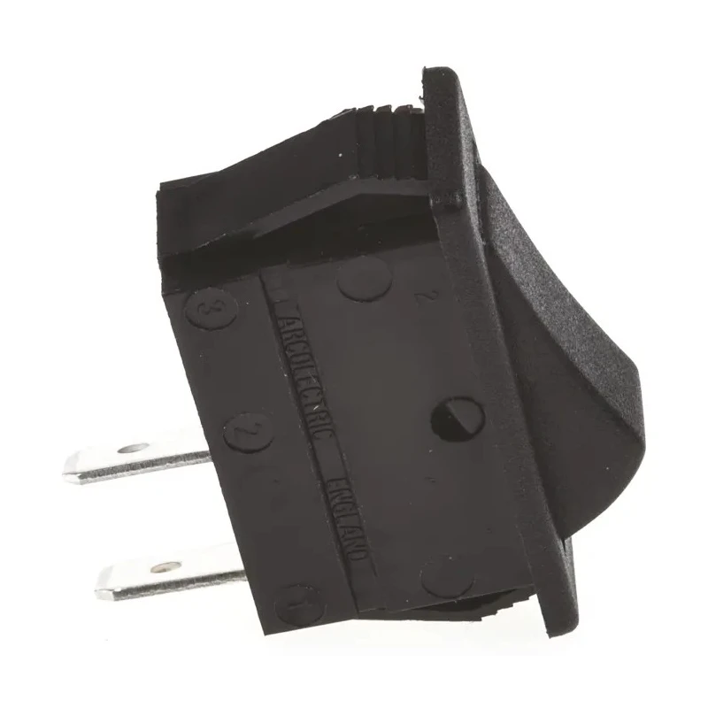 Arcolectric (Bulgin) Ltd SPST On-Off (On)-Off Rocker Switch Panel Mount Aluminium Housing 16A C1501ALAAA