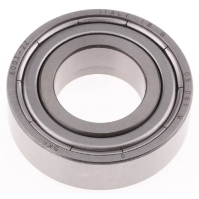 SKF Single Row Deep Groove Ball Bearing 17 mm ID, 35 mm OD, Shielded, 22000 RPM 6003-2Z