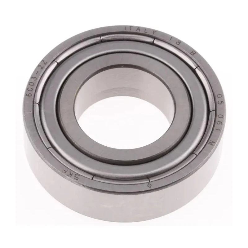 SKF Single Row Deep Groove Ball Bearing 17 mm ID, 35 mm OD, Shielded, 22000 RPM 6003-2Z