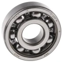 SKF Single Row Deep Groove Ball Bearing, 17 mm ID, 47 mm OD, 14 mm Width, Sheet Metal Cage, Steel Balls 6303
