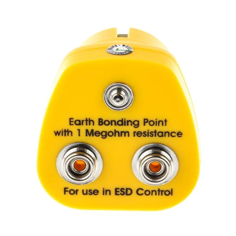 RS PRO ESD Earth Bonding Plug With 10 mm Stud, 4 mm Socket 287-7543