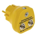 RS PRO ESD Earth Bonding Plug With 10 mm Stud, 4 mm Socket 287-7559
