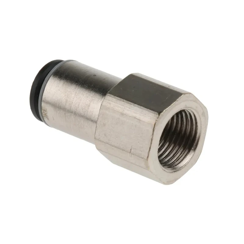 Legris Pneumatic Fitting Series Female Threaded-to-Tube, Nickel Plated Brass, 1/8 in G Thread, Push-In 6 mm, 20 bar LF3000