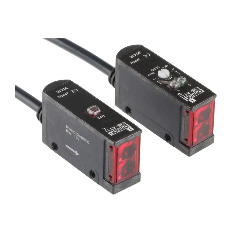 Omron Through Beam Block Style Photoelectric Sensor 7 m Detection Range, NPN Output, IP67, 30V DC, 100mA E3S-AT11