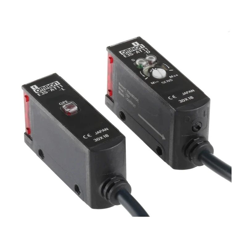 Omron Through Beam Block Style Photoelectric Sensor 7 m Detection Range, NPN Output, IP67, 30V DC, 100mA E3S-AT11