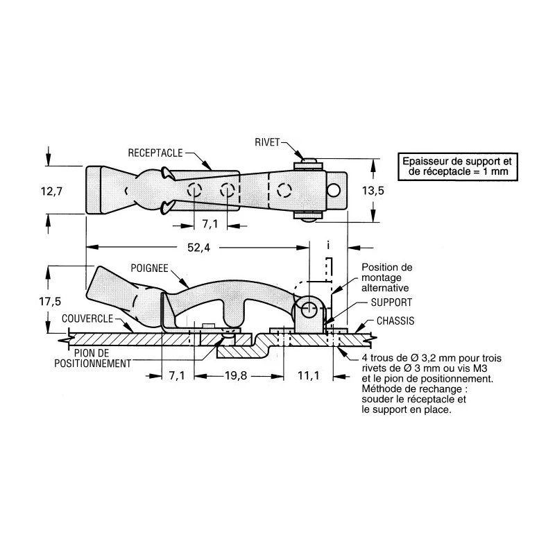 Southco Stainless Steel Hasp & Staple 17.9mm 78.6mm 37-10-061-20