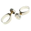 Unex Brass Bolt, Stainless Steel Thumb Hex Hose Clip 30-35 mm ID 9935