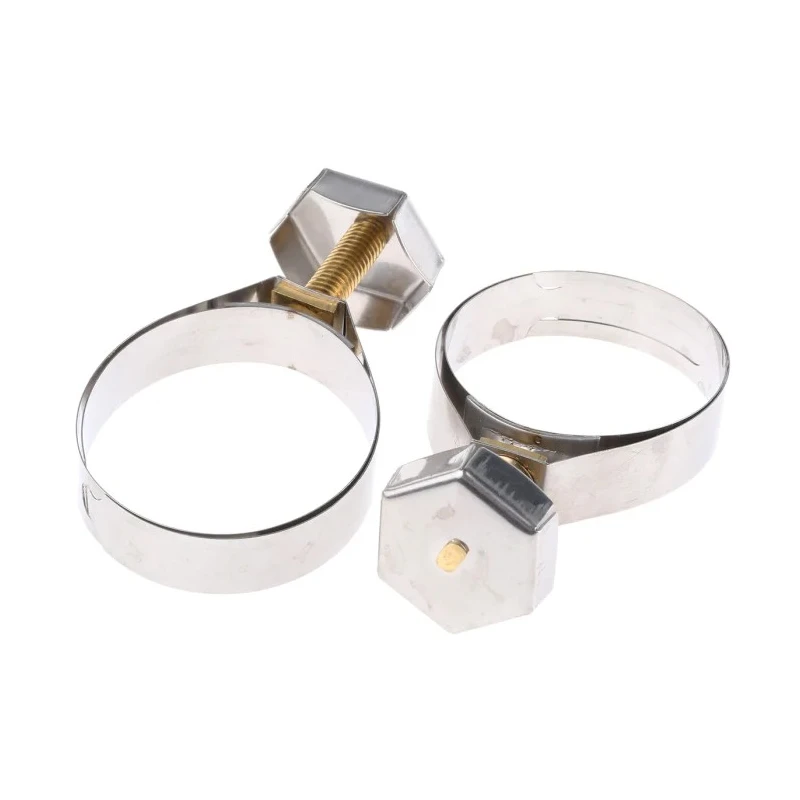 Unex Stainless Steel, Brass Bolt Thumb Hex Hose Clip 35.3-41 mm ID 9936