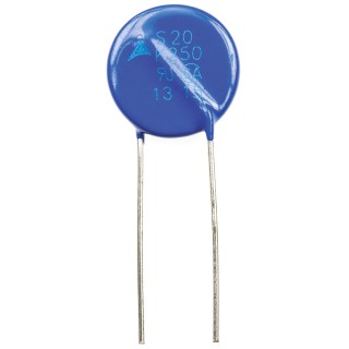 TDK Standard Metal Oxide Varistor 940pF 100A Clamping Voltage 650V B72220S0251K101