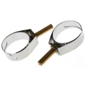 Unex Stainless Steel, Brass (Bolt) Slotted Screw Hose Clip 21.8-27 mm ID 9943