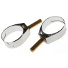 Unex Stainless Steel, Brass (Bolt) Slotted Screw Hose Clip 21.8-27 mm ID 9943