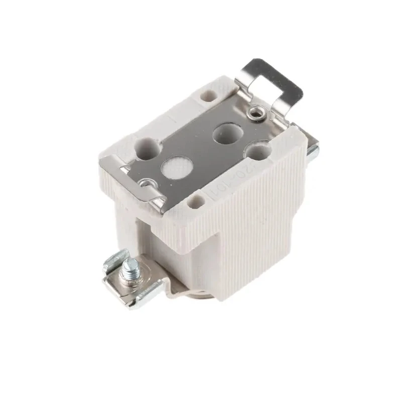 ETI 16A Bottle Fuse Holder, 1P-Pole for D01 Fuse Size, 400V AC, Plastic Body, DIN Rail Mounting 2221011