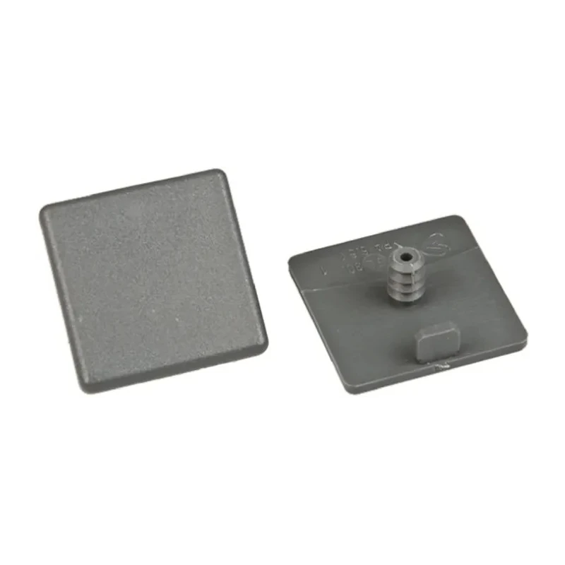FlexLink Square End Cap Compatible with 30 mm Strut Profile Grey Zinc Steel Polyvinyl Chloride Polyethylene XFBE 30